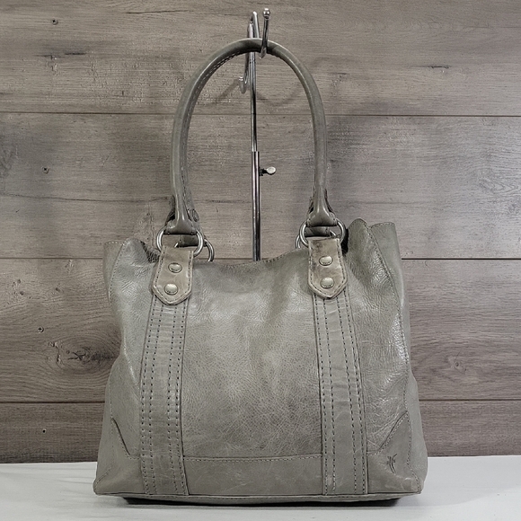 Frye Handbags - Frye Gray Leather Tote Bag